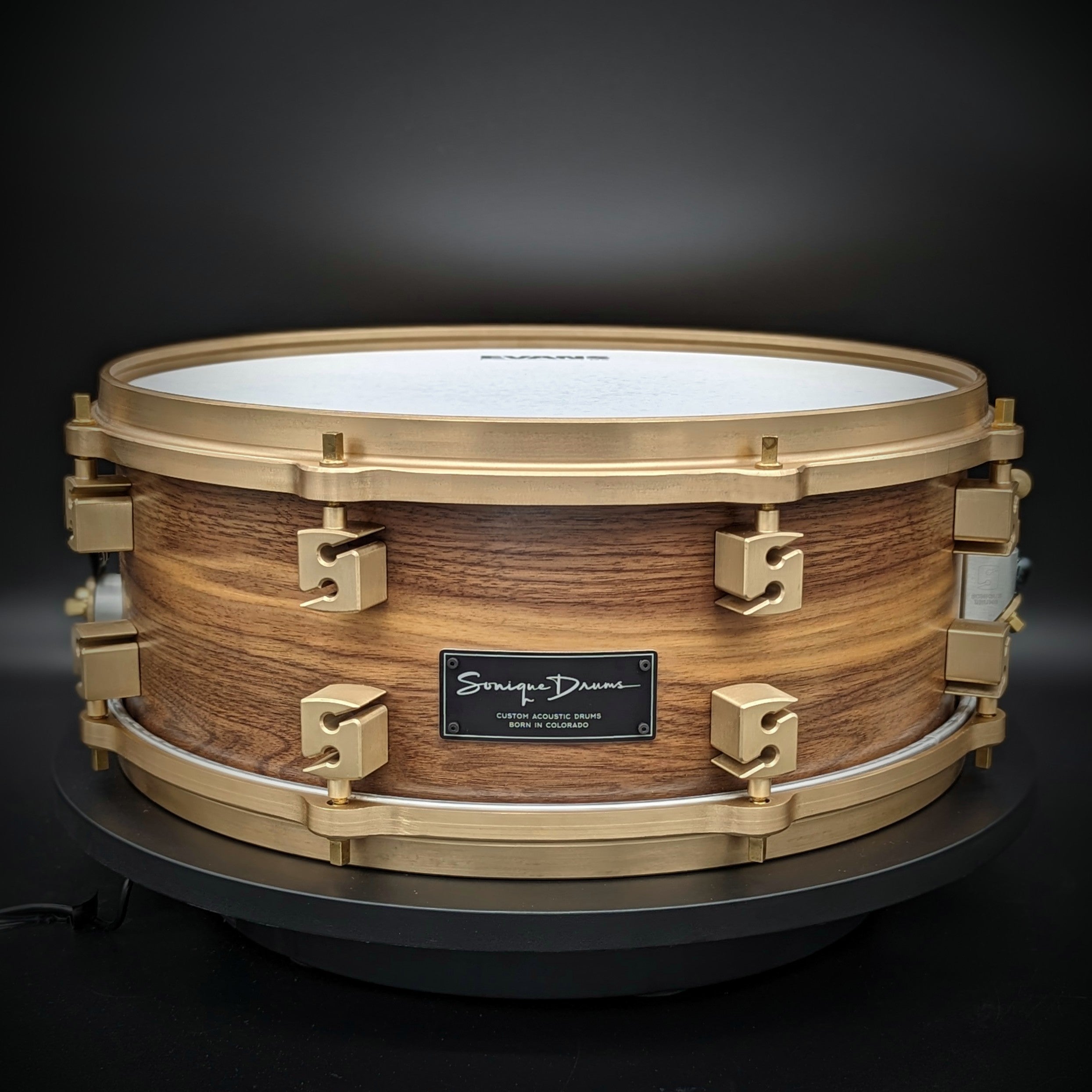 14 California Black Walnut Snare Sonique Drums 14-california-black-walnut-snare-sonique-drums