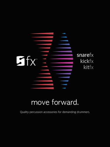 Sfx branding for Sonique percussion accessories cropped for mobile viewing